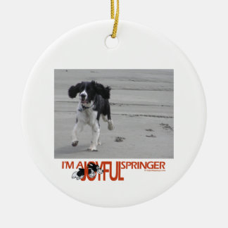 I'm A Joyful Springer Customize With Your Photo Ceramic Ornament