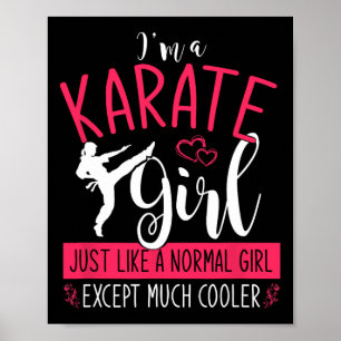 Im A Karate Girl Karate Poster