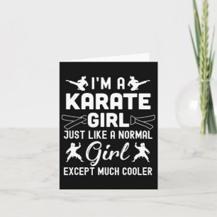 I'm A Karate Girls Design Art For Women Karate Bla Card