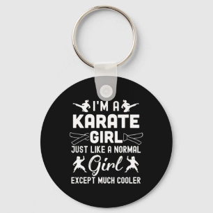 I'm A Karate Girls Design Art For Women Karate Bla Keychain