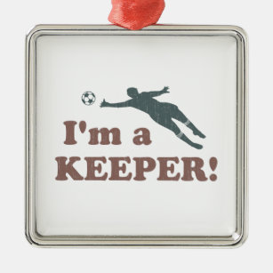 I'm a Keeper Soccer Goalie Metal Ornament