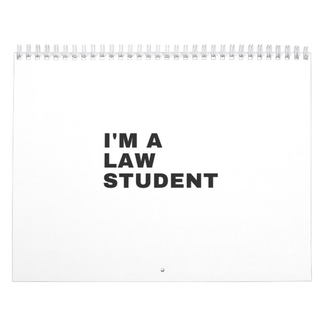 I'M A LAW STUDENT CALENDAR (Cover)