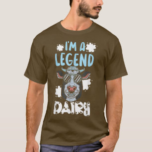 I'm A Legend Dairy Cow Whisperer Cow Farming Milk  T-Shirt