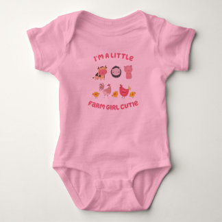 I'm A Little Farm Girl Cutie Infant One Piece Baby Bodysuit