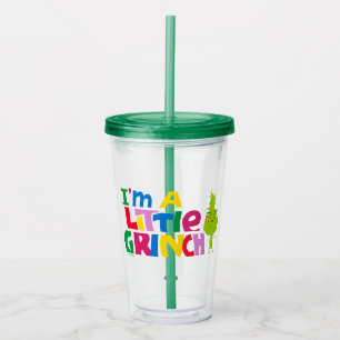 I'm a Little Grinch Colorful Graphic Acrylic Tumbler
