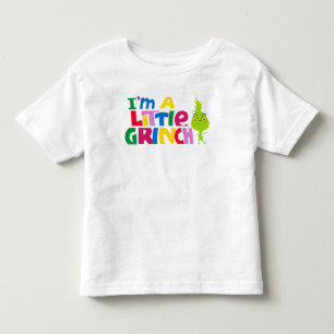 I'm a Little Grinch Colourful Graphic Toddler T-shirt