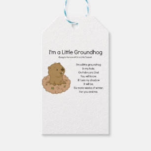 I'm a Little Groundhog Gift Tags