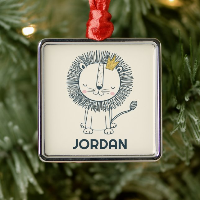 I'm A Little King Metal Ornament (Tree)