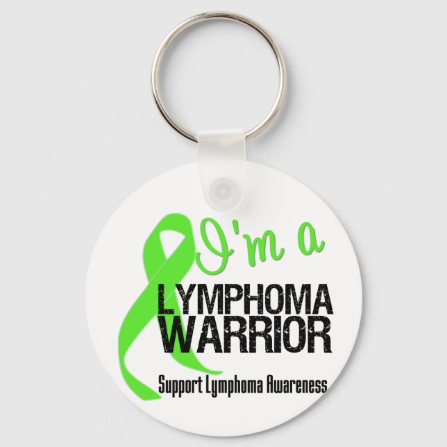 I'm a Lymphoma Warrior Keychain (Front)