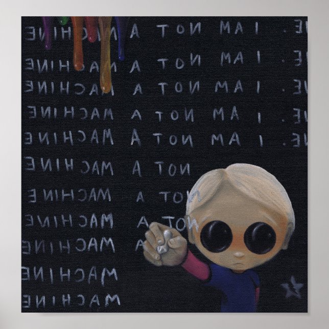 i'm a machine art print (Front)