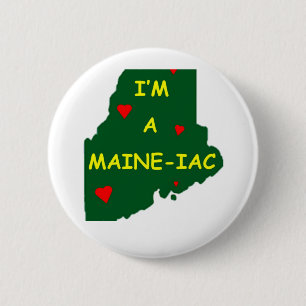 I'M A MAINE IAC 2 INCH ROUND BUTTON