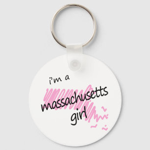I'm a Massachusetts Girl Keychain