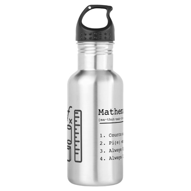 I'm a mathematician  532 ml water bottle (Front)