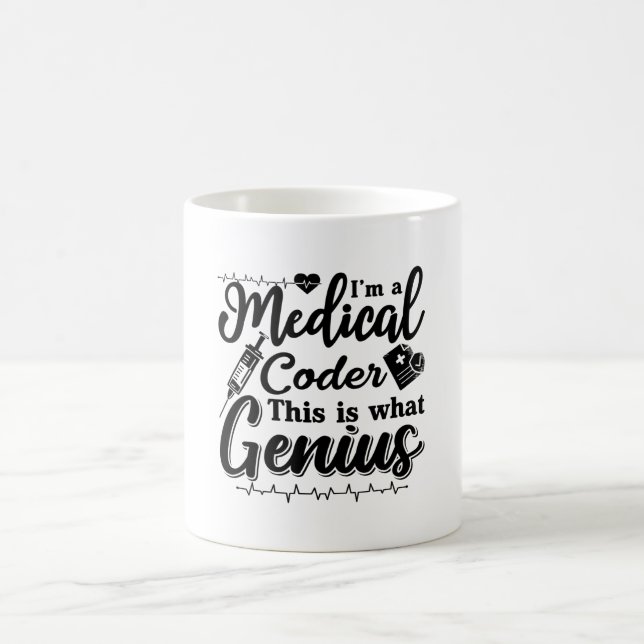 I'm A Medical Coder This Genius Programmer Coding Coffee Mug (Center)