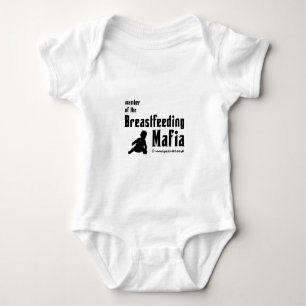 I'm a member of the breastfeeding mafia baby bodysuit