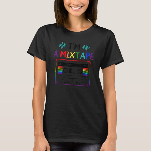 I'm A Mixtape Pansexual Pride Flag Lgbtq Pansexual T-Shirt (Front)