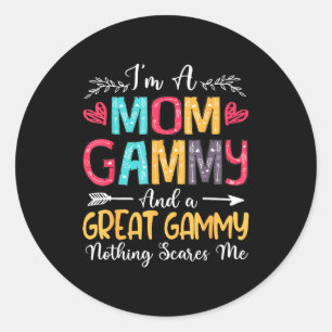 I'm a mom gammy great gammy happy mother's day 202 classic round sticker