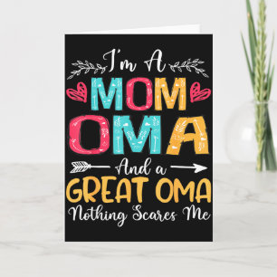 I'm a mom oma great oma happy mother's day 2025  card