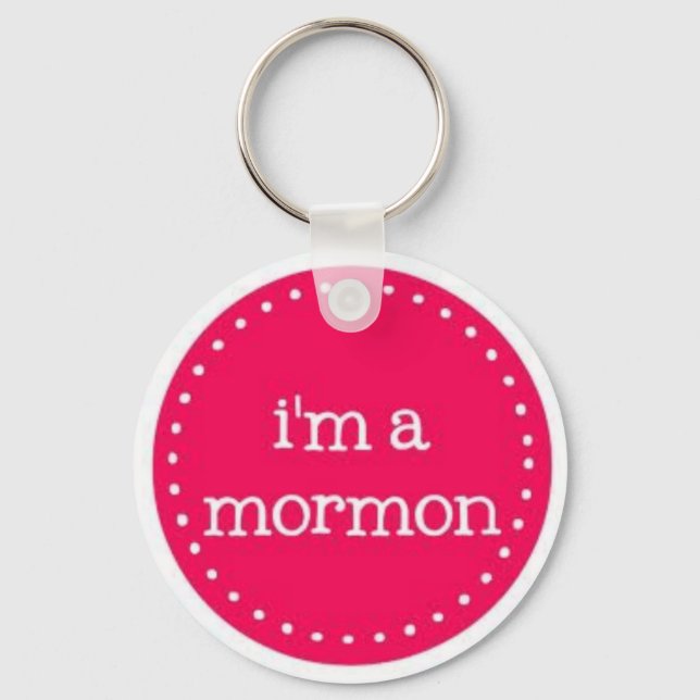 I'm a mormon keychain (Front)