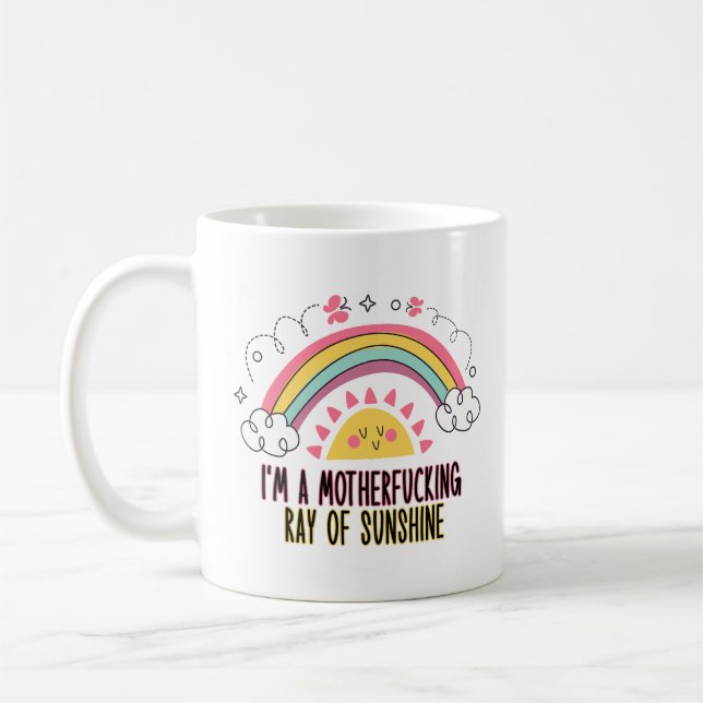 I'm A Motherf*cking Ray of Sunshine Bath Towel Set Coffee Mug (Left)