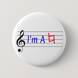I'm a natural Musician Music 2 Inch Round Button
