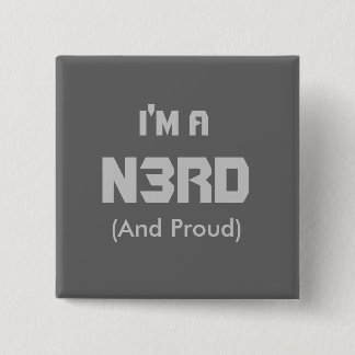 I'm A Nerd 2 Inch Square Button