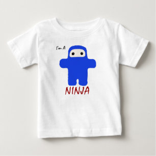 I'm A Ninja in Blue Kids Baby T-Shirt