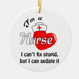 I'm a Nurse Ceramic Ornament