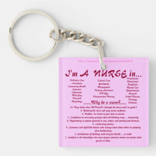 "I'm A NURSE" Keychain