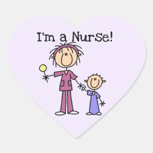 I'm a Nurse T-shirts and Gifts Heart Sticker
