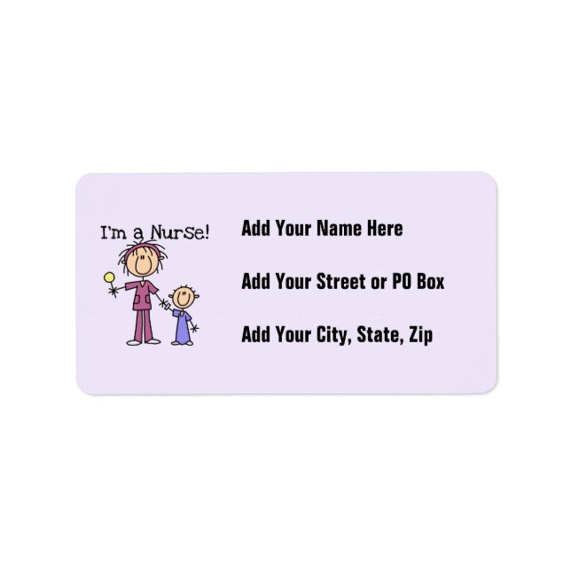 I'm a Nurse T-shirts and Gifts Label (Front)