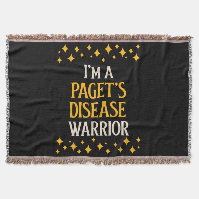 I'm a Paget's Disease Warrior Throw Blanket (Front)