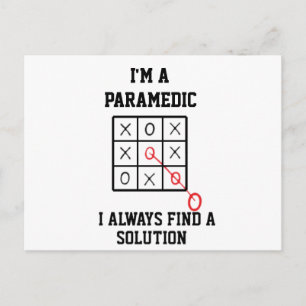 Im A Paramedic I Always Find A Solution  Postcard