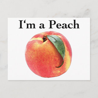 I'm a Peach Postcard