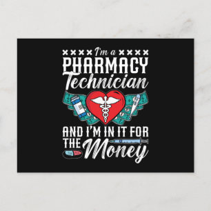 I'm A Pharmacy Technician Medicine Tech Pharmacist Postcard