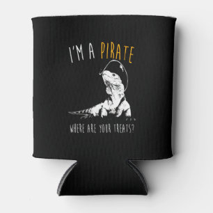 I'm a pirate Iguana Can Cooler