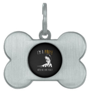I'm a pirate Iguana Pet ID Tag