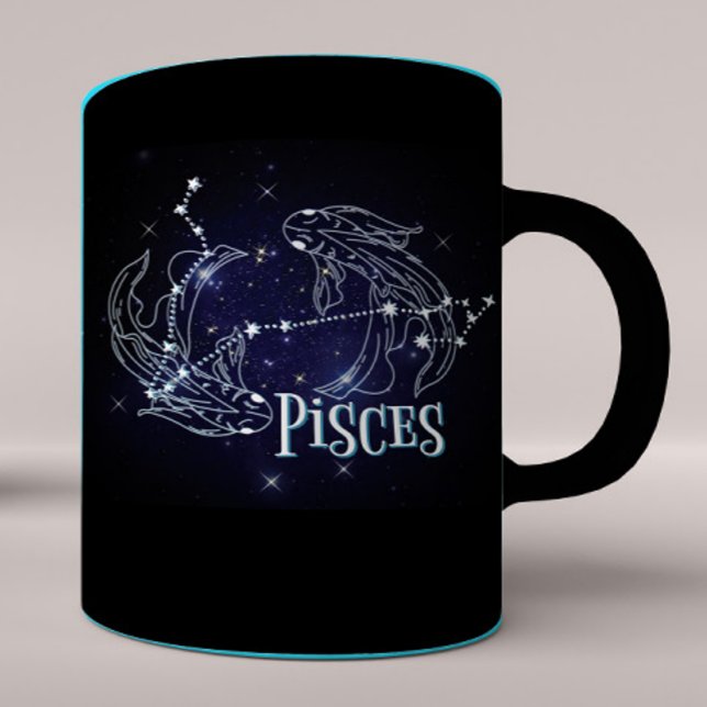 Im A Pisces Zodiac.Trendy Pisces Zodiac Sign  Note Two-Tone Coffee Mug (Creator Uploaded)