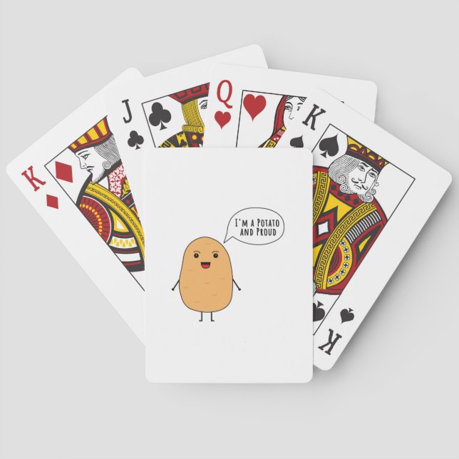I'm a potato and proud playing cards (Back)