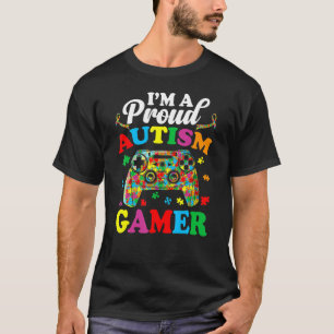I'm A Proud Autism Gamer Kid Boy Autistic Autism A T-Shirt
