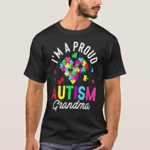 I'm A Proud Autism Grandma Family Matching Autism T-Shirt