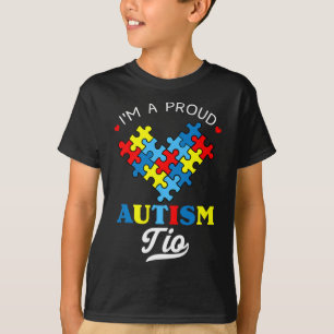 I'm A Proud Autism Tio Autism Awareness Uncle Neph T-Shirt
