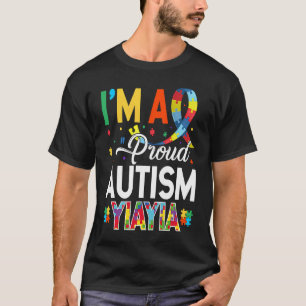 I'm a Proud Autism Yiayia Matching Autism Awarenes T-Shirt