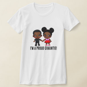 "I'm a Proud Grauntie!" with Cute Toddlers T-Shirt