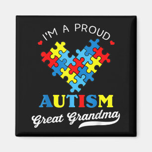 I'm A Proud Great Grandma Autism Awareness Autisti Magnet