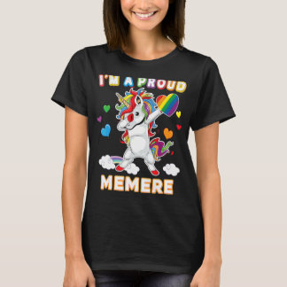 I'm A Proud Lgbt Gay Memere Pride Dabbing Unicorn T-Shirt