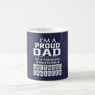 I'M A PROUD SOFTWARE ENGINEER'S DAD COFFEE MUG