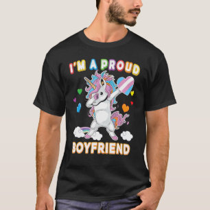 I'm A Proud Transgender Boyfriend Lgbt Pride Dabbi T-Shirt