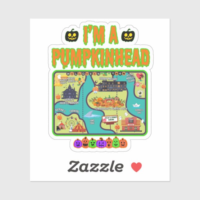 I'm a Pumpkinhead Map Sticker (Sheet)