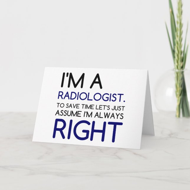 I'M A RADIOLOGIST HOLIDAY CARD (Front)